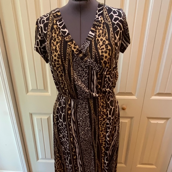 Ashley Stewart Faux Wrap Dress - Picture 1 of 7
